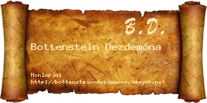 Bottenstein Dezdemóna névjegykártya